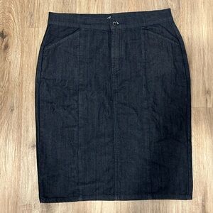 Classic Dark Denim Skirt